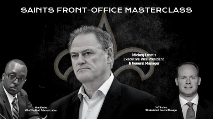 New Orleans Saints Front Office - Mickey Loomis, Khai Harley, Jeff Ireland